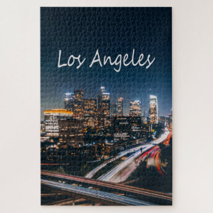 Puzzle Los Angeles California City Skyline la nuit