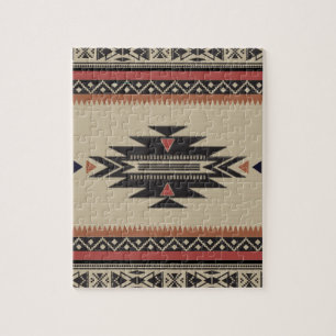 Puzzle L'os, noir, se rouillent style indien