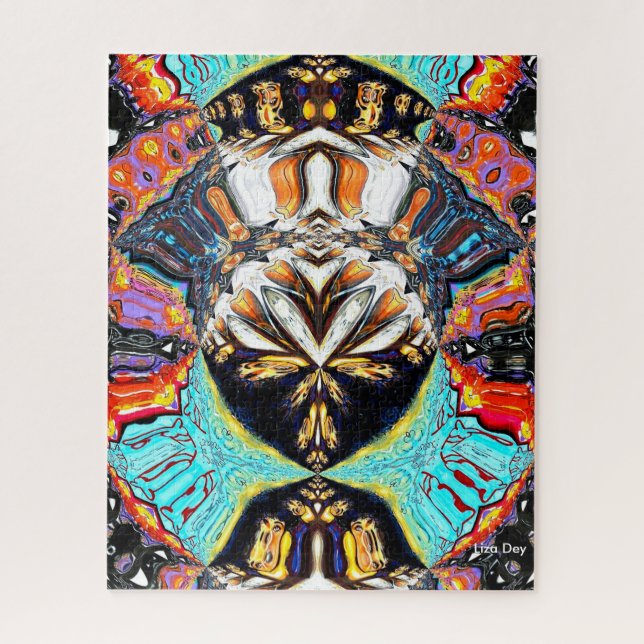 Puzzle Lotus Abstrait (Vertical)