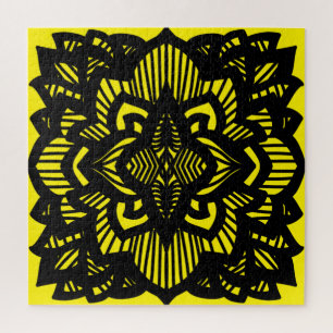 Puzzle Lotus mandala design Gift Bag Card Magnet