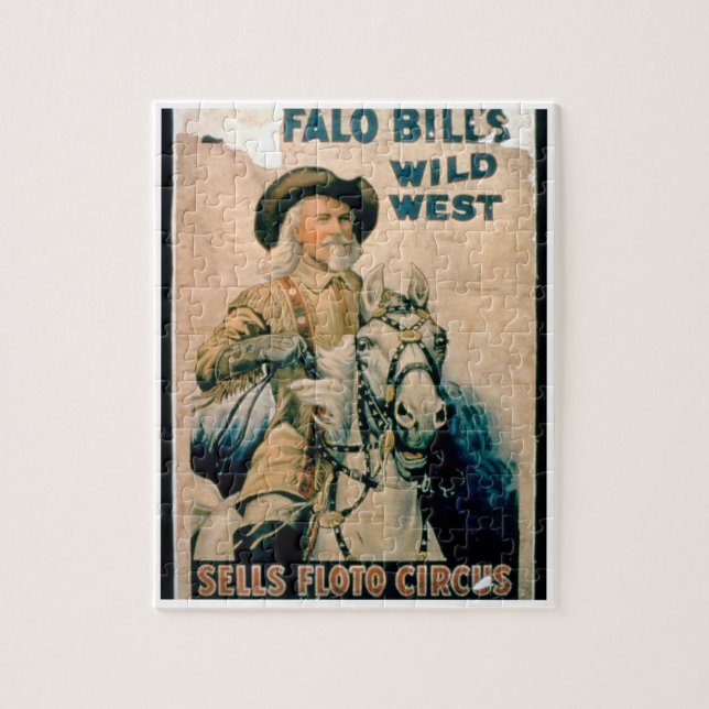 Puzzle "L'ouest sauvage de Buffalo Bill", cirque de Floto (Vertical)