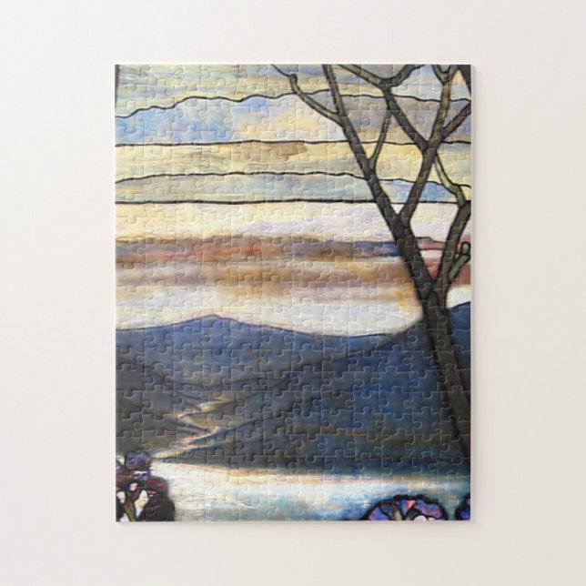 Puzzle Louis Comfort Tiffany - Vitrail 4 Magnolias (Vertical)