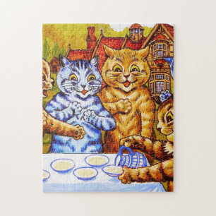 Puzzle Louis Wain Cat Tea Party
