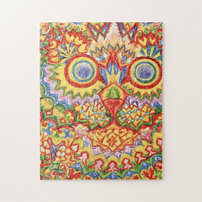 Puzzle Louis Wain Psychedelic Chat Coloré (Vertical)