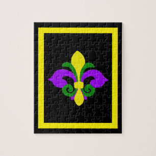 Puzzle Louisiana Fleur de lis (Mardi Gras).jpg
