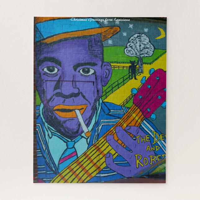 Puzzle Louisiana Street Art.voeux de Noël (Vertical)