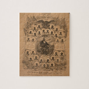 Puzzle Louisiane Constitution et membres de la Convention