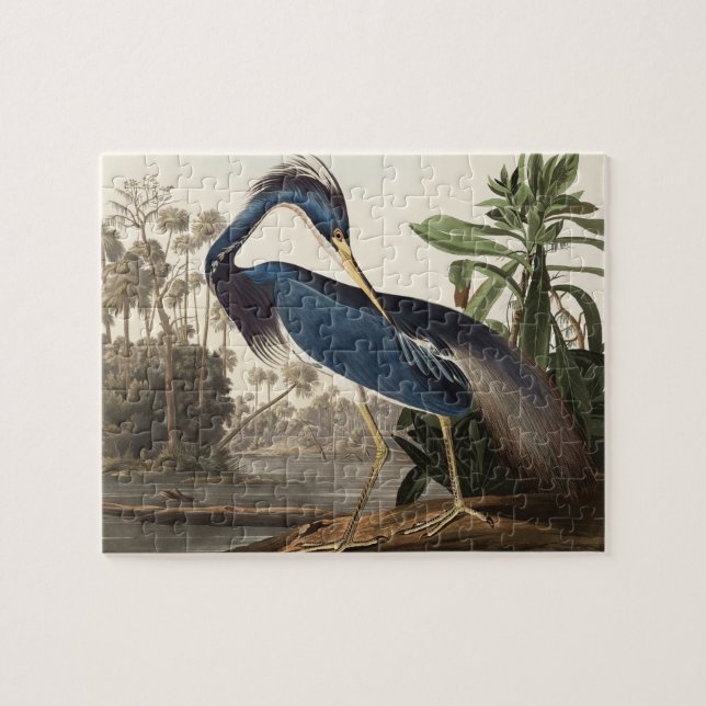 Puzzle Louisiane Heron Photo personnalisée (Horizontal)