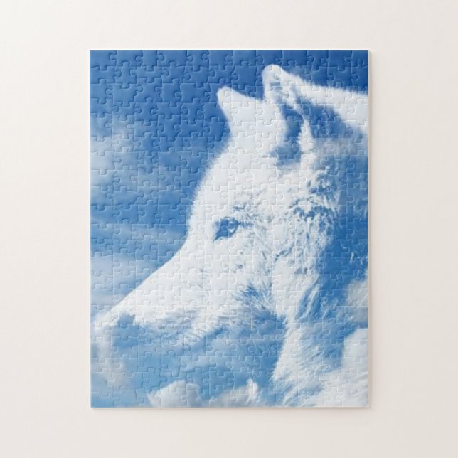 Puzzle Loup blanc (Vertical)