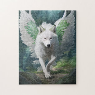 Puzzle Loup blanc