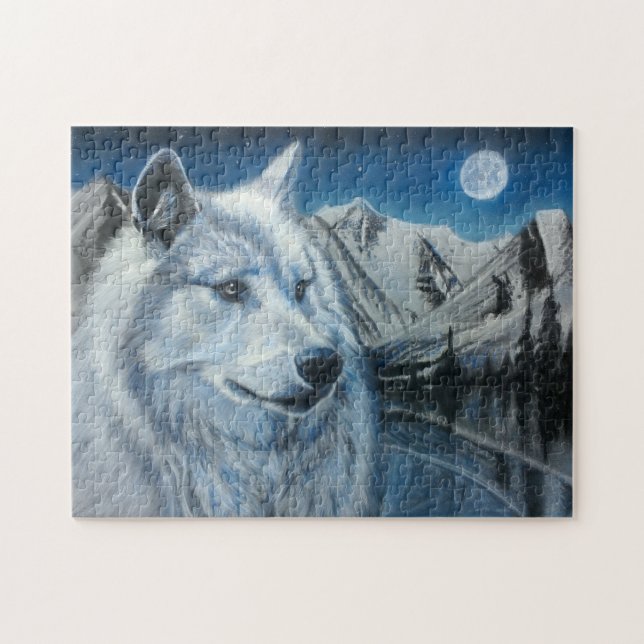 Puzzle Loup blanc (Horizontal)
