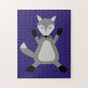 Puzzle Loup d'Halloween mignon