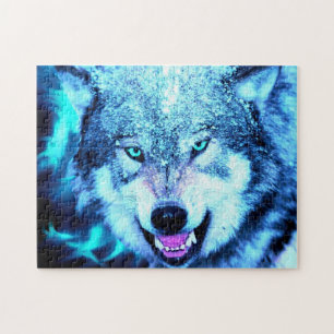 Puzzle Loup effrayant
