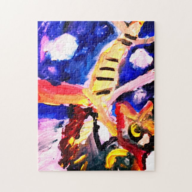 Puzzle Loup en hiver  (Vertical)