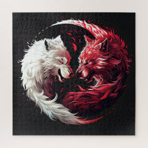 Puzzle Loup fantôme ombre lumière Animal Fantastique