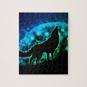 Puzzle loup hurleur