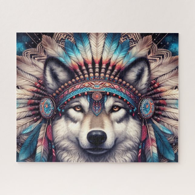 Puzzle Loup natif (Horizontal)