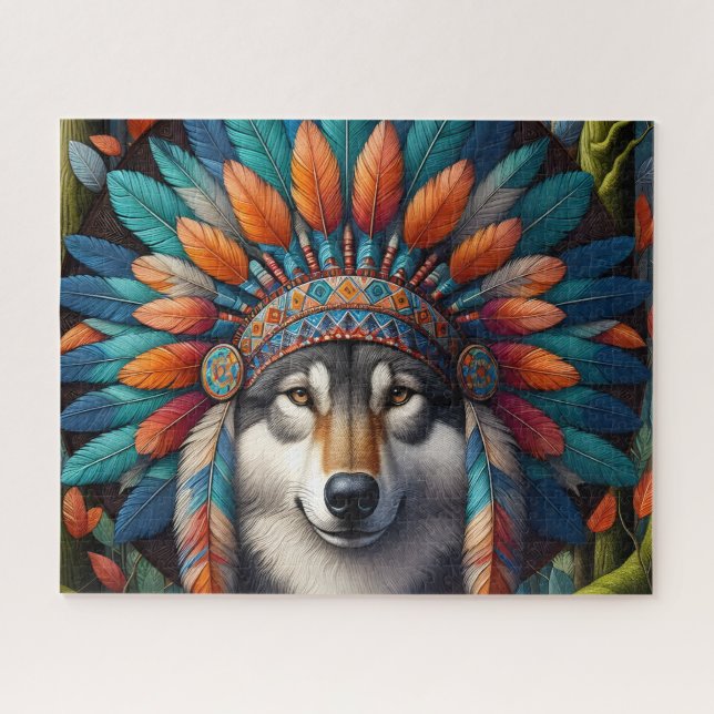 Puzzle Loup natif (Horizontal)