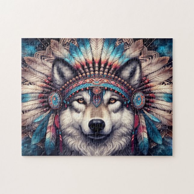 Puzzle Loup Natif (Horizontal)
