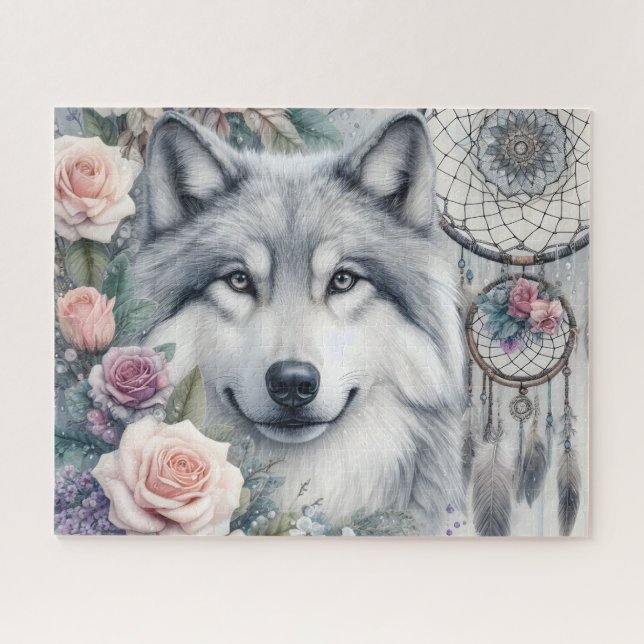 Puzzle Loup rêveur (Horizontal)