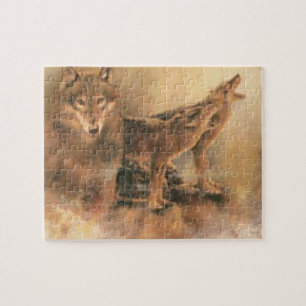 Puzzle Loups Brown sauvages