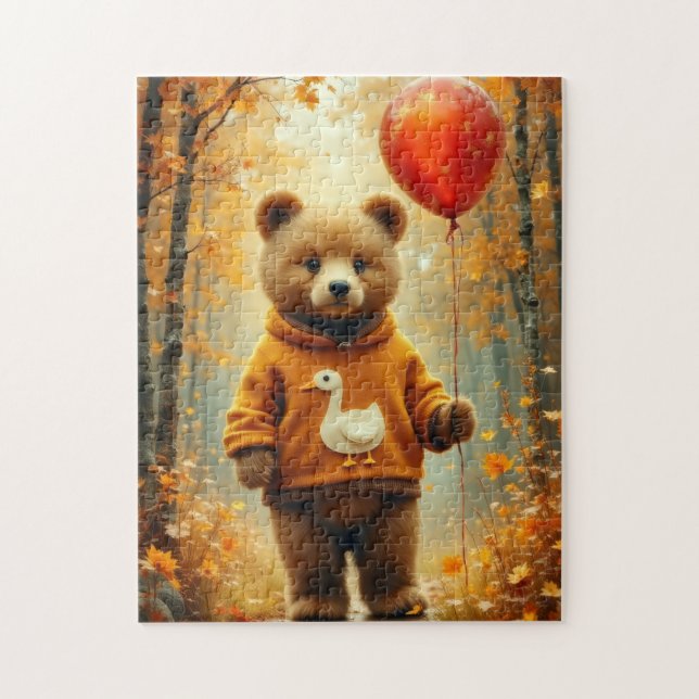 Puzzle L'ours au ballon rouge (Vertical)