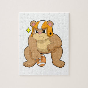 Puzzle L'ours dans les sports de football