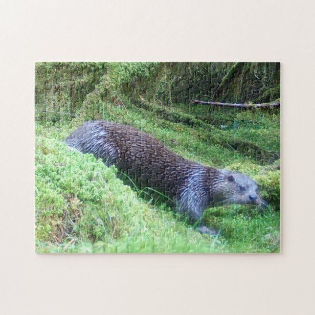 Puzzle Loutre paisible Rivière Nature Faune Calme (Horizontal)