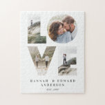 Puzzle Love 4 photo simple moderne cadeau personnalisé<br><div class="desc">Love 4 photo simple moderne personnalisé anniversaire,  mariage,  anniversaire ou cadeau de Noël pour celui que vous aimez.</div>