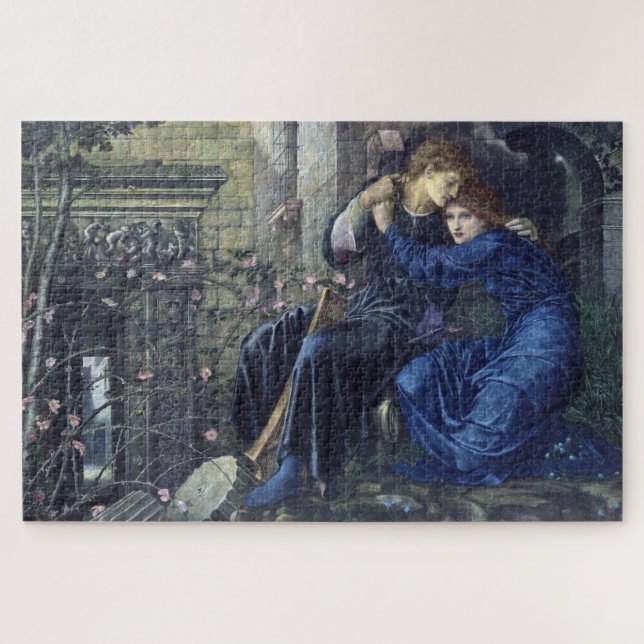 Puzzle Love Among the Ruins (par Edward Burne-Jones) (Horizontal)