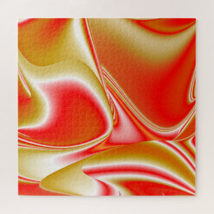 Puzzle Love and Gold Abstrait 3D Rainbowart