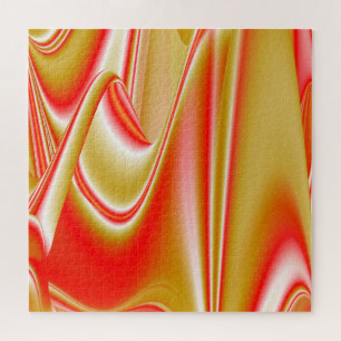 Puzzle Love and Gold Abstrait 3D Rainbowart