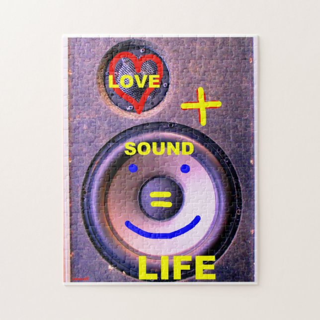 Puzzle LOVE and SOUND are LIFE (Vertical)