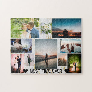 Puzzle Love Couple MEILLEUR TEMPS JAMAIS Collage personna