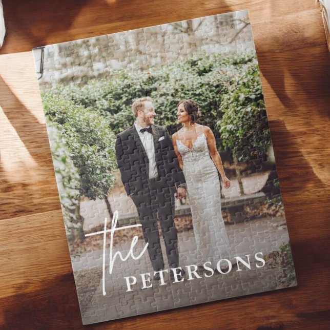 Puzzle Love Engagé Newlyweds Couple Photo (Créateur téléchargé)