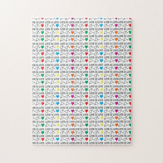 Puzzle LOVE est LOVE égalité citation dans les couleurs a (Vertical)