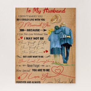 Puzzle Love Husband Letter To My Husband I Love You