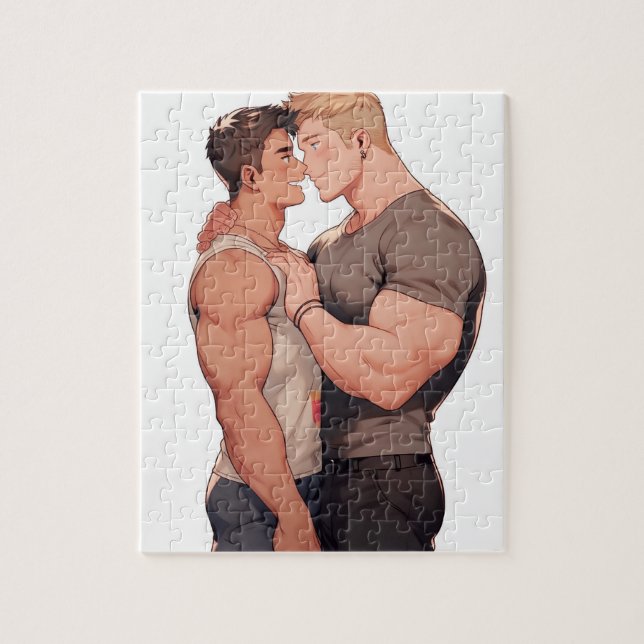 Puzzle Love Man Gay Daddie Connaît Le Mieux (Vertical)