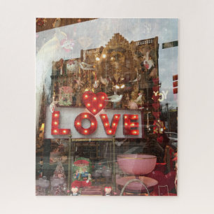 Puzzle LOVE NYC Valentine's Day Store Fenêtre Coeur Signe