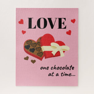 Puzzle Love One Chocolate at a Time Drôle Citation