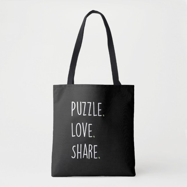 Puzzle. Love. Share. Tote Bag (Devant)