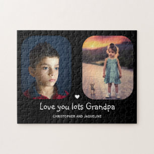 Puzzle Love You Grandpa 2 Photo Texte Modèle Collage