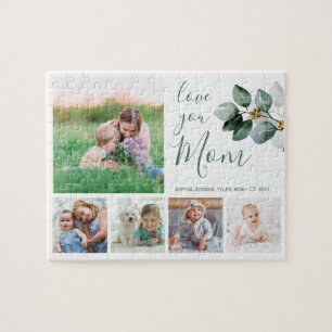 Puzzle Love You Mom Family Photo Collage Eucalyptus