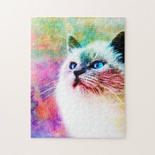 Puzzle Lovely Kitty Colorful (Vertical)