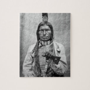 Puzzle Low Dog - Photo vintage d'Amérindien