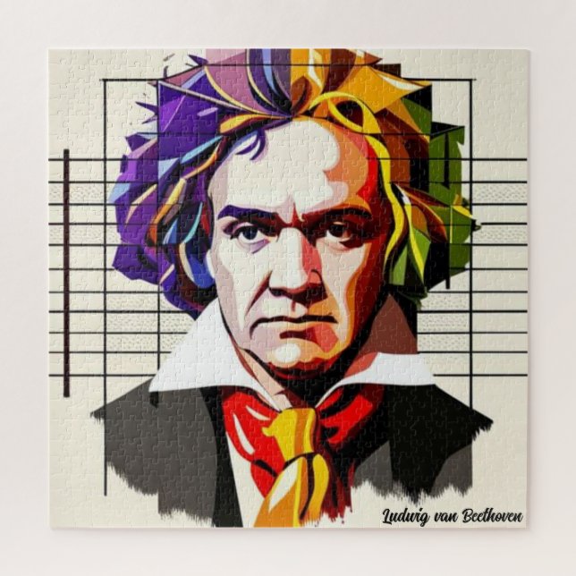 Puzzle Ludwig van Beethoven Vibrant Unique (Vertical)
