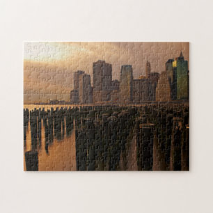 Puzzle Lueur de coucher du soleil pendant les cieux