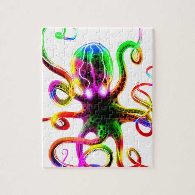 Puzzle Lueur de Kraken d'arc-en-ciel (Vertical)