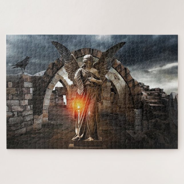 Puzzle Lumière Dans L'Ange De Tempête (Horizontal)
