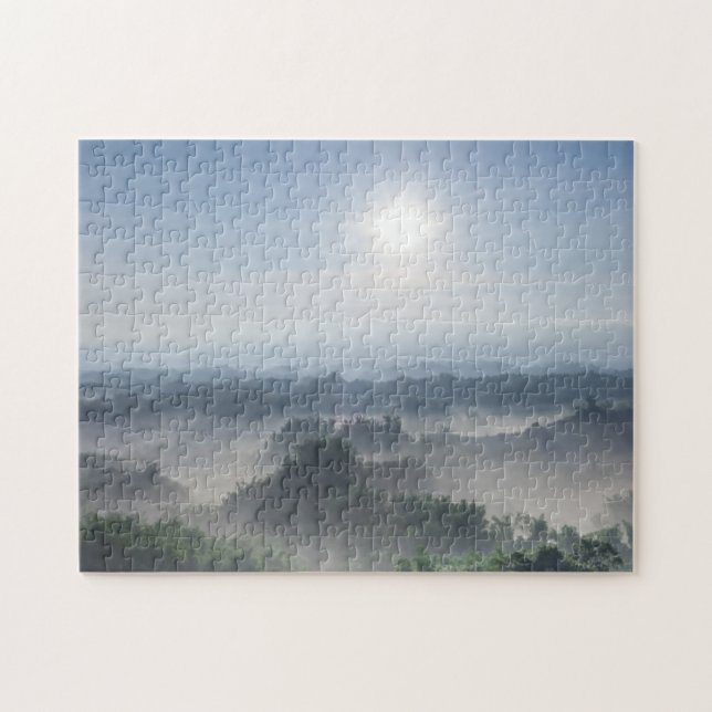 Puzzle Lumière du soleil lumineuse dans les arbres en (Horizontal)